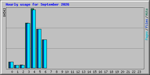 Hourly usage for September 2026